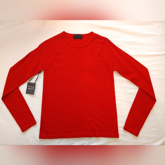ça va de soi red crew neck top - Picture 1 of 4